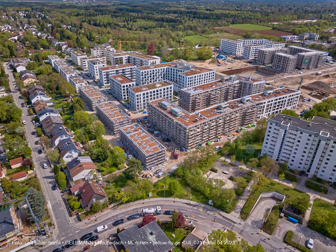 04.05.2023 - Luftbilder vom Alexisqaurtier und Pandion Verde in Neuperlach 04.05.2023 - Luftbilder vom Alexisqaurtier und Pandion Verde in Neuperlach